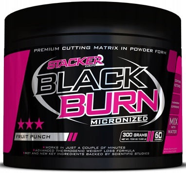 Stacker2 Europe Fat Burner Black Burn Micronized Fruit Punch 300g