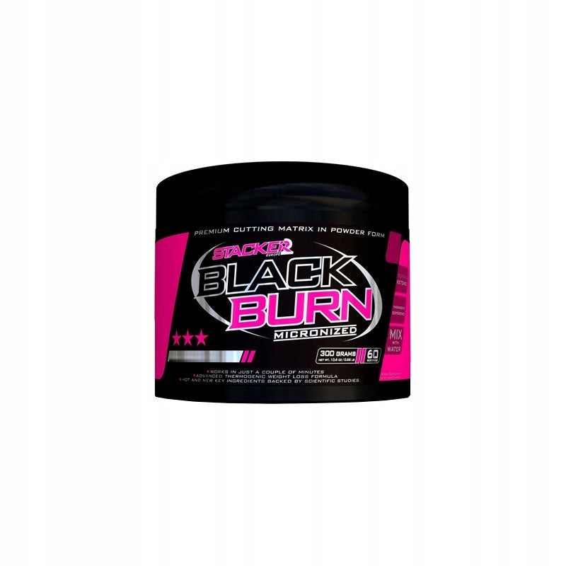 Stacker2 Europe Fat Burner Black Burn Micronized Lemon Powder 300g