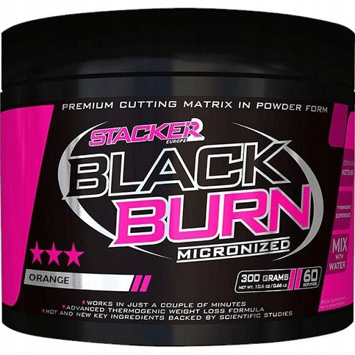 Stacker2 Europe Fat Burner Black Burn Micronized Orange 300g
