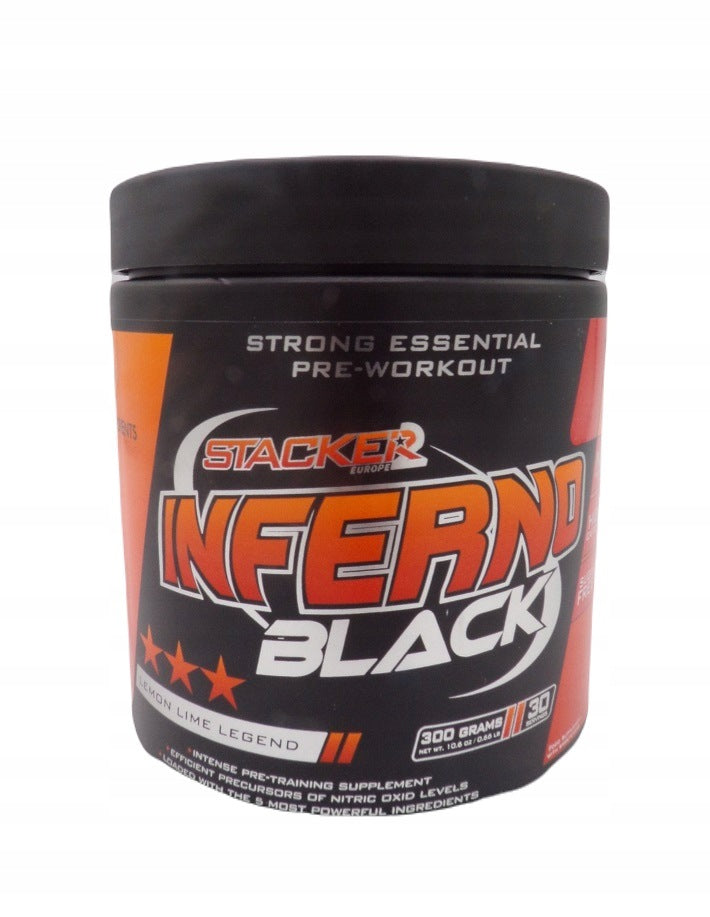 Stacker2 Europe Pre-workout Inferno Black Lemon Lime Powder 300g
