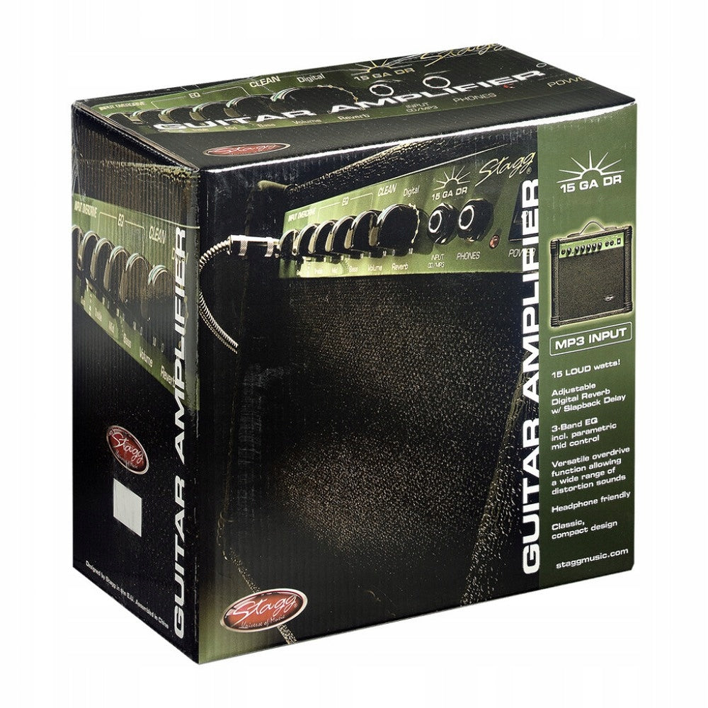 E-Gitarrenwürfel + DIGITAL REVERB 15W Stagg 15 GA DR EU 