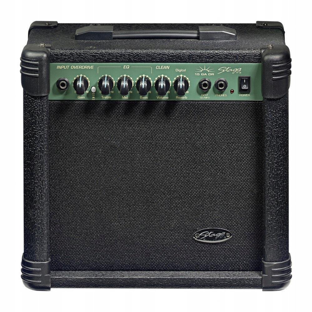 E-Gitarrenwürfel + DIGITAL REVERB 15W Stagg 15 GA DR EU 