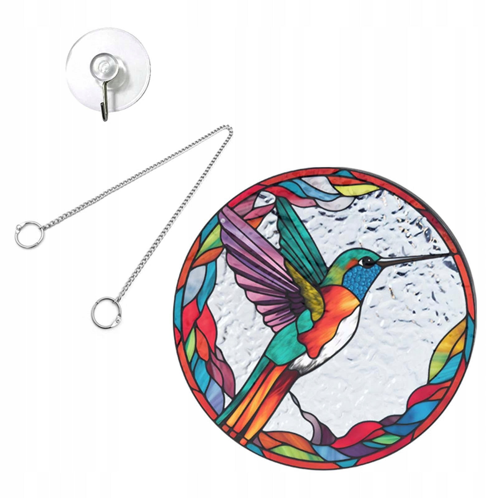 Stained Glass Window Hanging Decor Bird Hanging Ornament for Door Style B Manufacturer code 09253107249