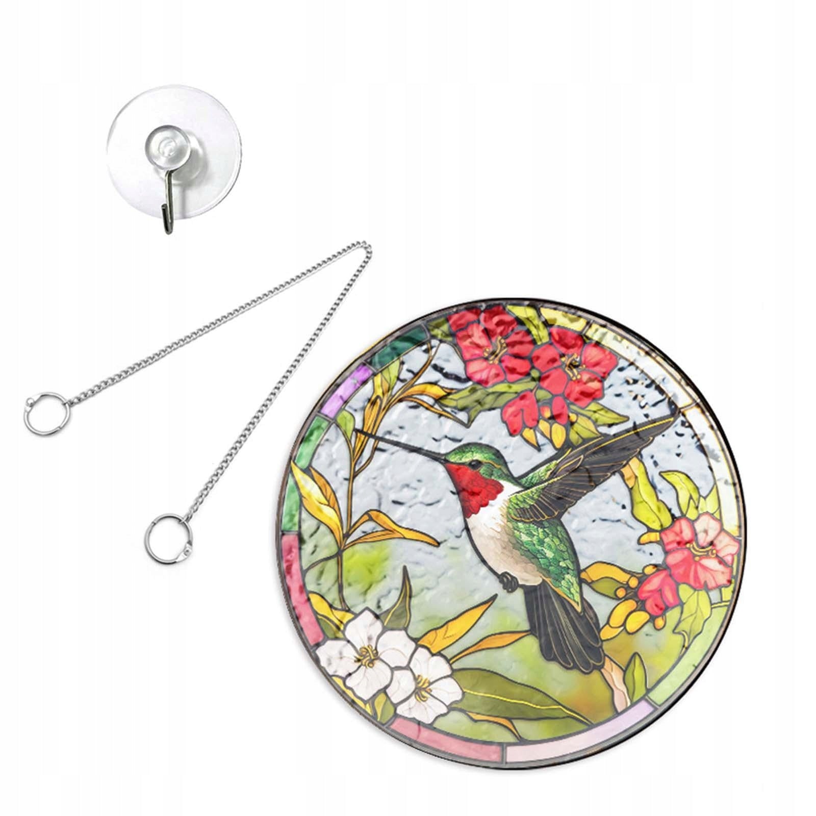 Stained Glass Window Hanging Decor Bird Hanging Ornament for Door Style D Kind other