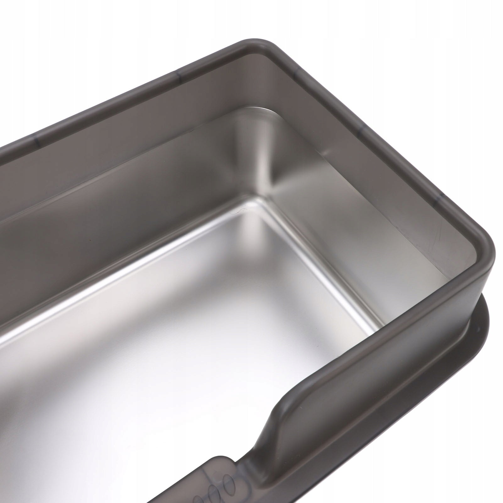 Stainless Steel Cat Cuvette, Top Open, Large, Black Color black