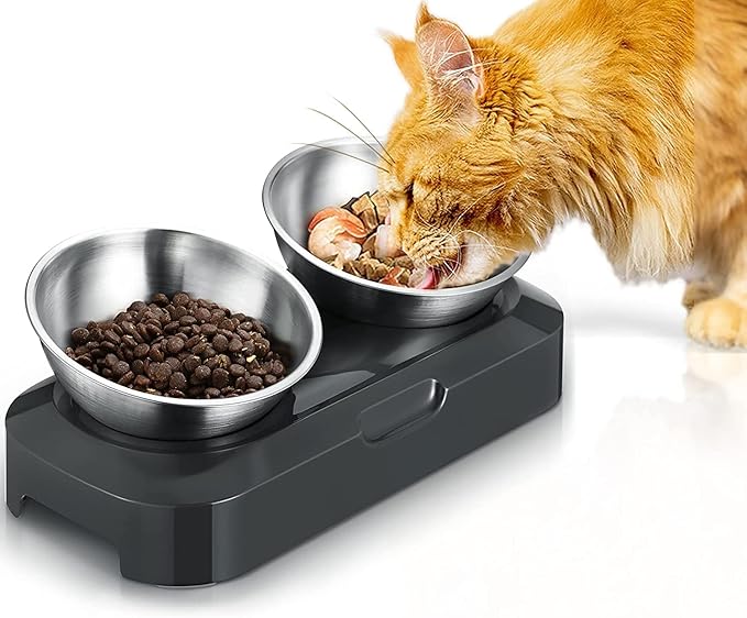 Stainless Steel Cat/Dog Bowls 0°/15°