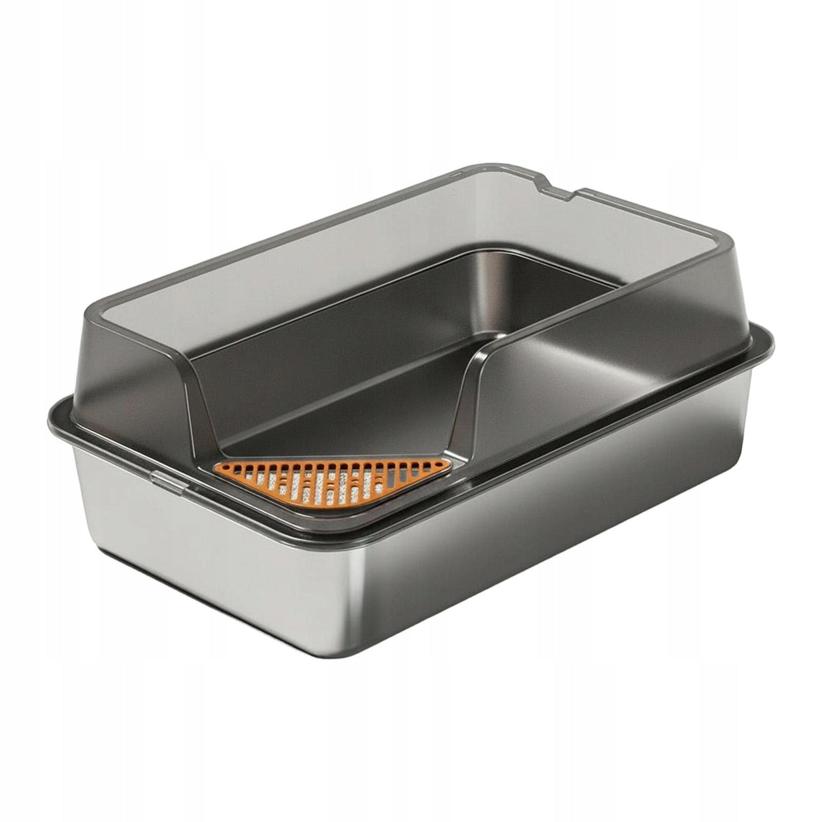 Stainless Steel Cat Litter Box Metal Litter Pan Tray Non Sticky Bottom L Manufacturer code 02064095070