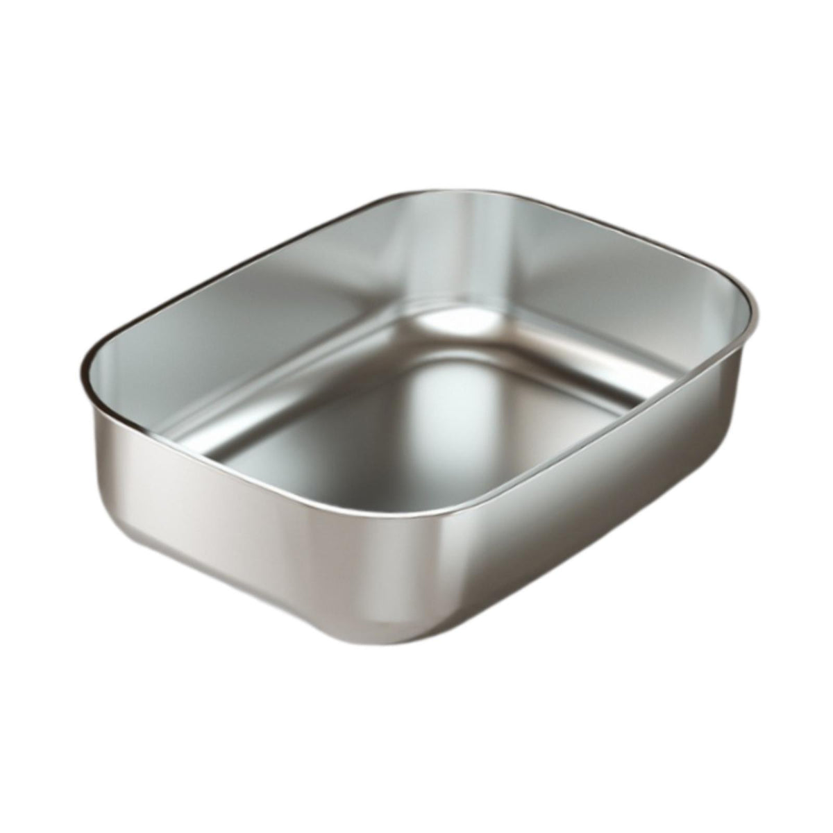 Stainless Steel Cat Litter Box Multipurpose High Sides Non Stick Packaging status original