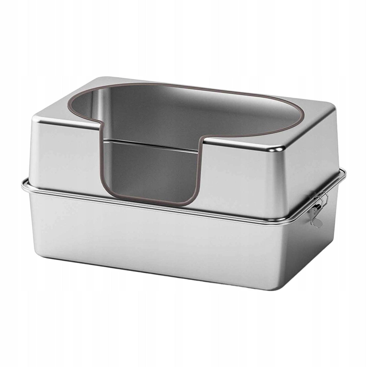 Stainless Steel Cat Litter Box Sturdy Large Capacity Portable with High S