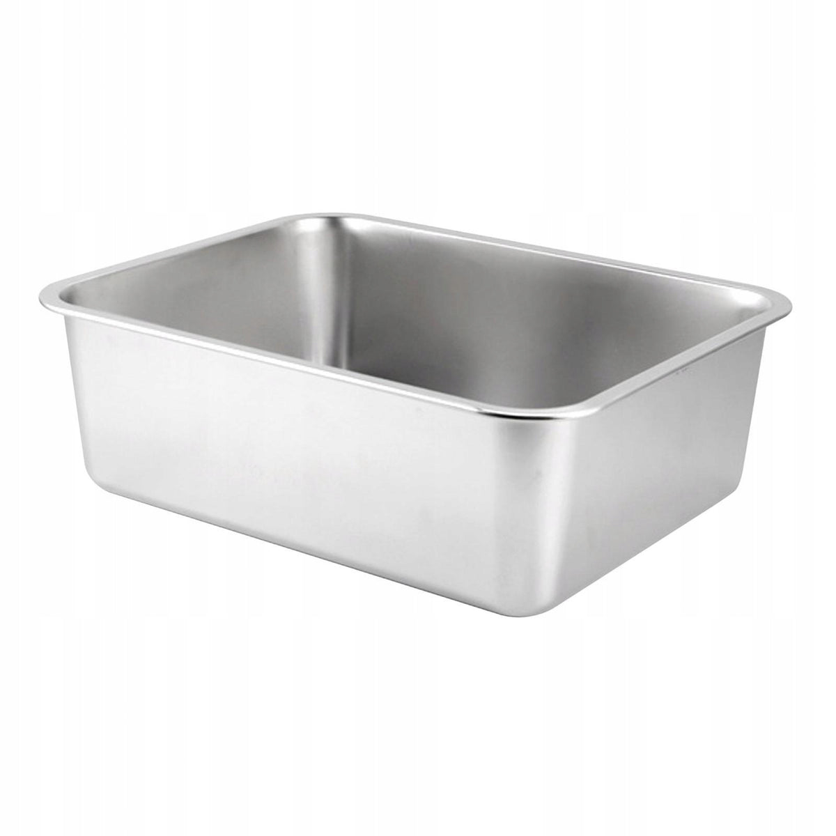 Stainless Steel Cat Rabbit Litter Box Versatile Smooth Surface 45x35x10cm