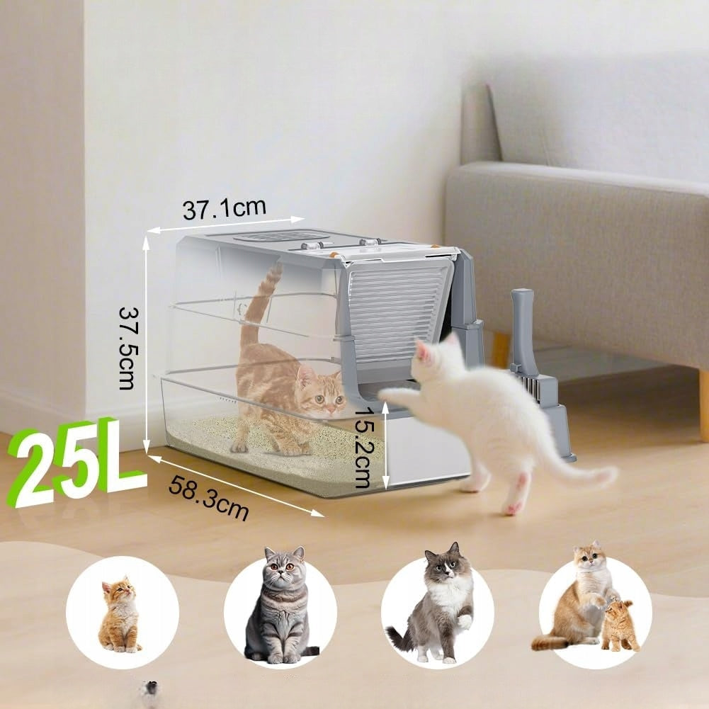 Stainless Steel Closed Cat Cuvette 58x37,5x37 cm SPATULA XL Packaging status original
