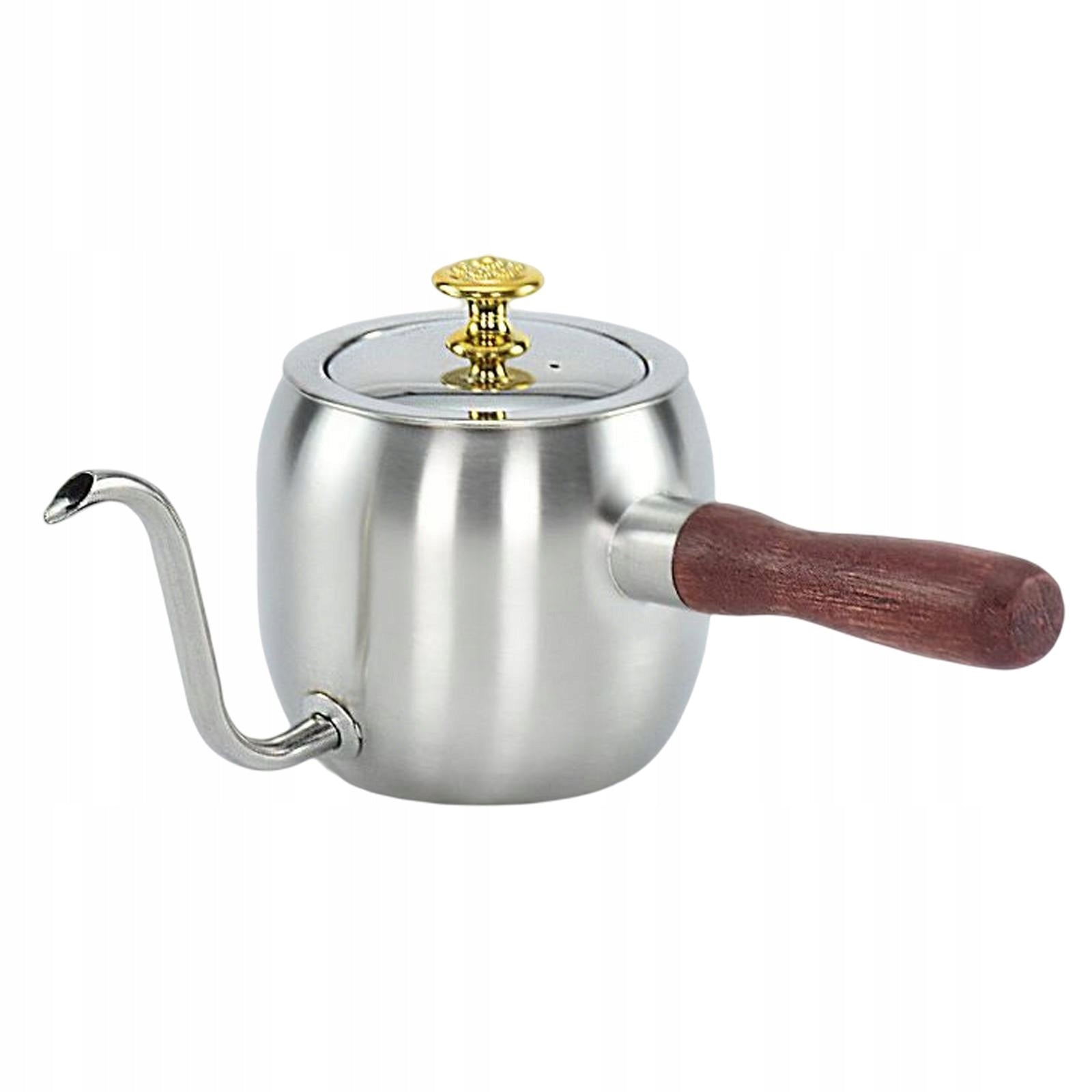 Stainless Steel Coffee Pot Kettle 500ml Multi Purpose Thin Mouth Tea Pot
