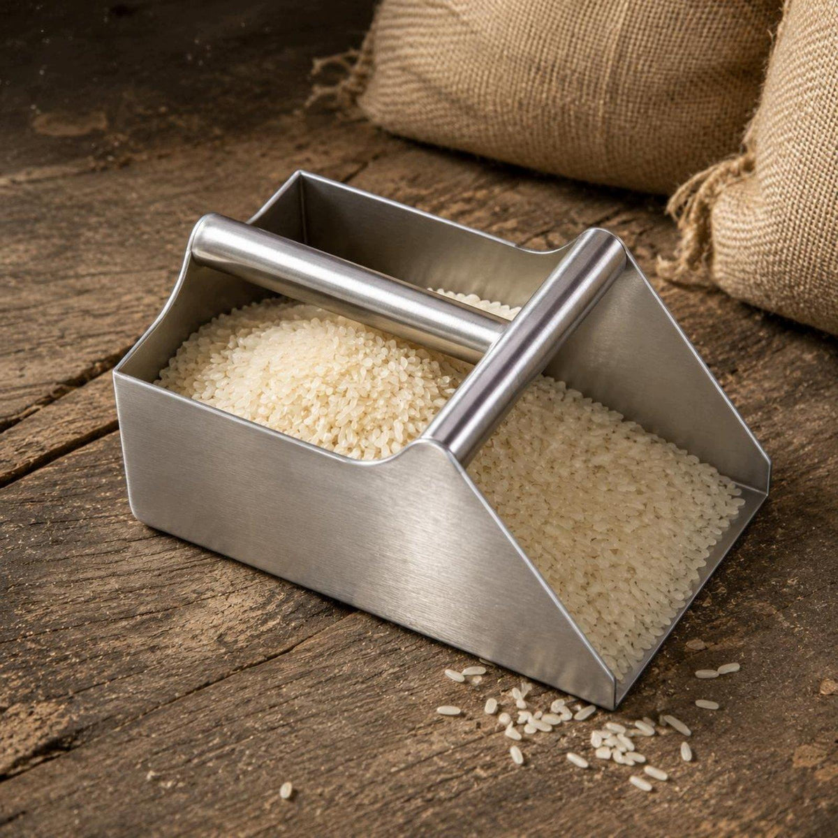 Stainless Steel Dustpan Heavy Duty Handheld Metal Pan Cleaning 25-14-12cm Packaging status original