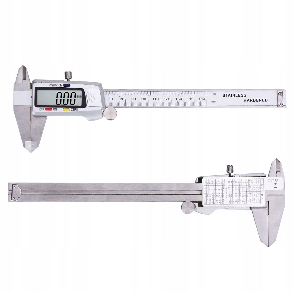 Stainless Steel Electronic Caliper Adds 0-150mm + Case Batteries Product weight with unit packaging 0.2 kg
