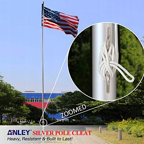 Stainless Steel Flagpole Hooks 2 Pack with Screws Manufacturer code B07GN815LZ