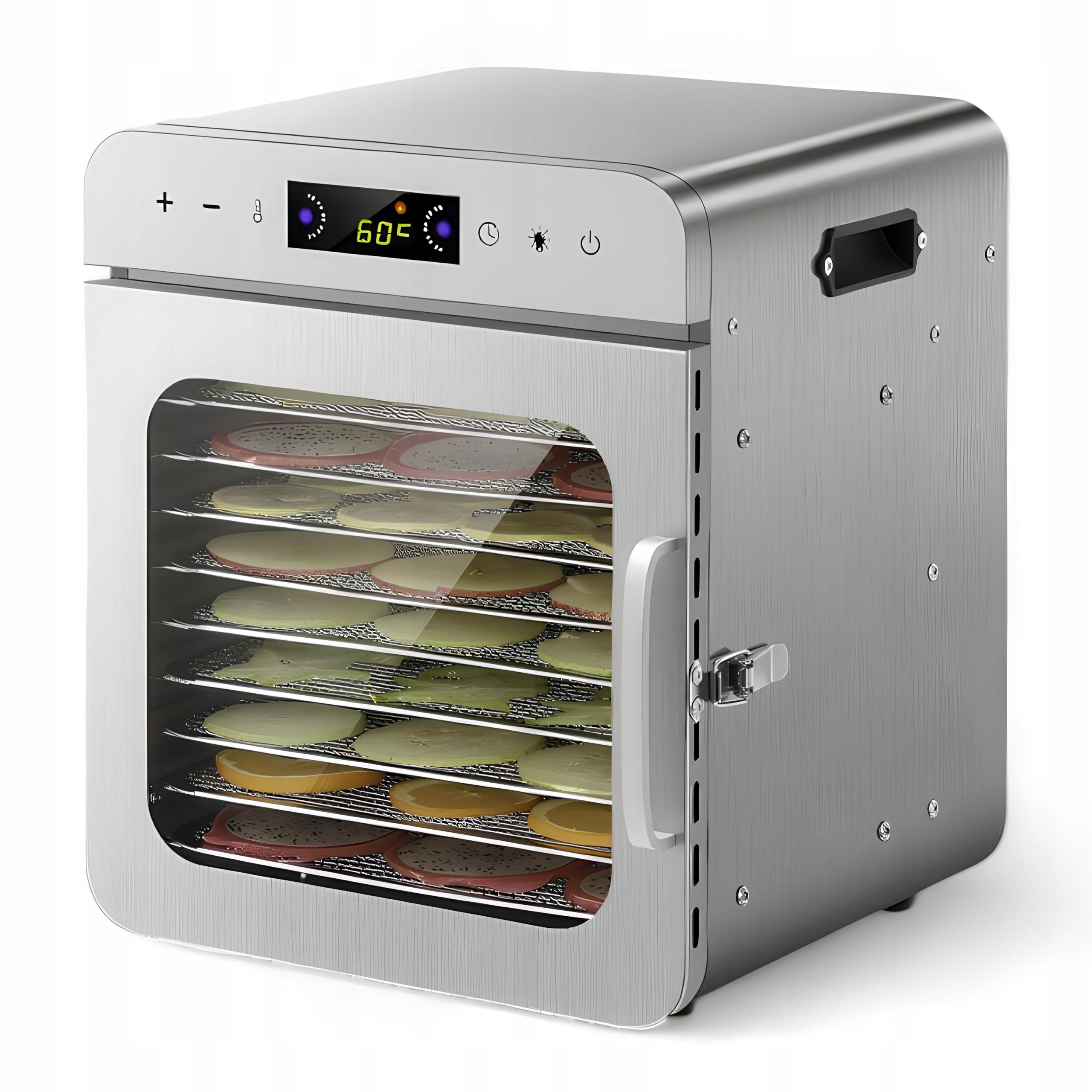 Stainless Steel Fruit Drying Dehydrator RESTEQ 400 W 10 Shelves