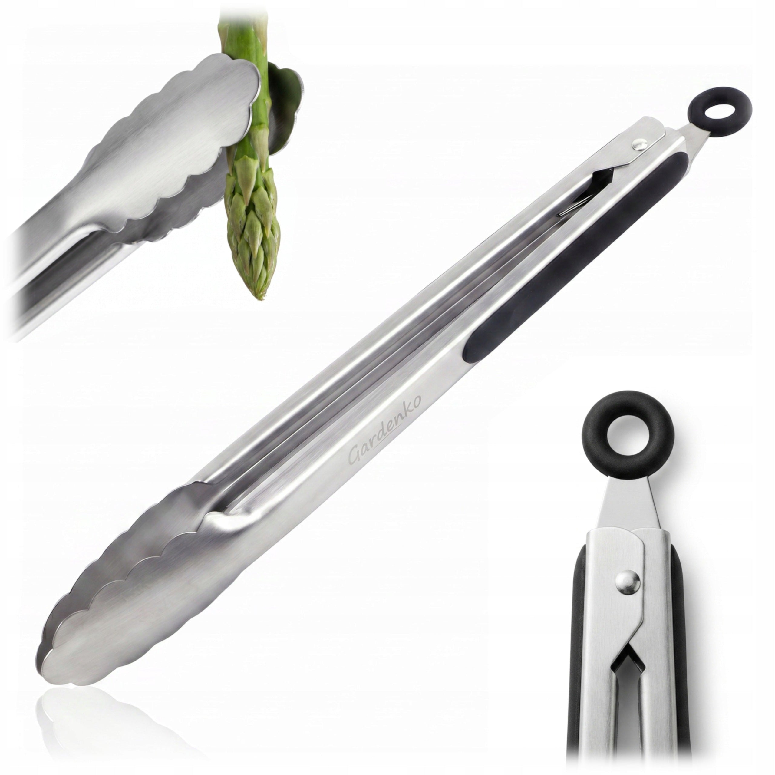 Stainless Steel Grill Pliers 34 cm - Kitchen Pliers with Lock