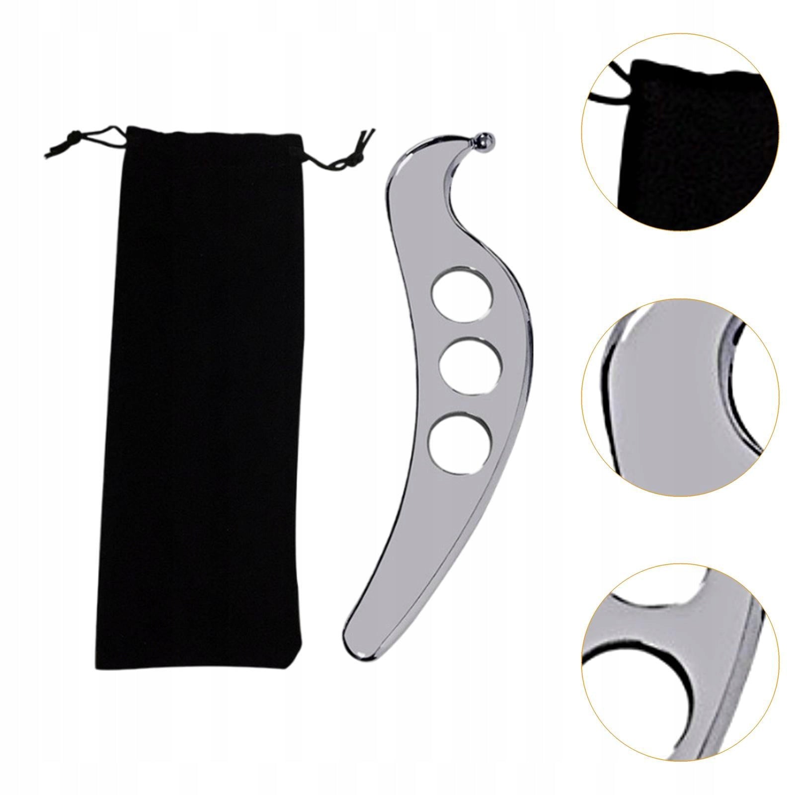 Stainless Steel Gua Sha Tool Multi Functional Sturdy Neck Massager Medical device no