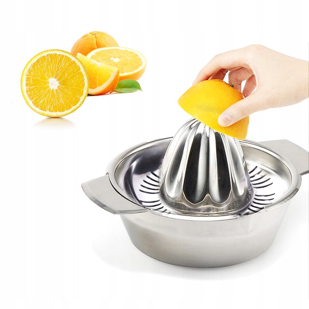Stainless Steel Hand Press Citrus Lemon Orange Dominant color clear