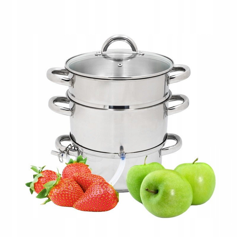 Stainless Steel Juicer Pot 8L For Fruit For Gas And Induction Grey