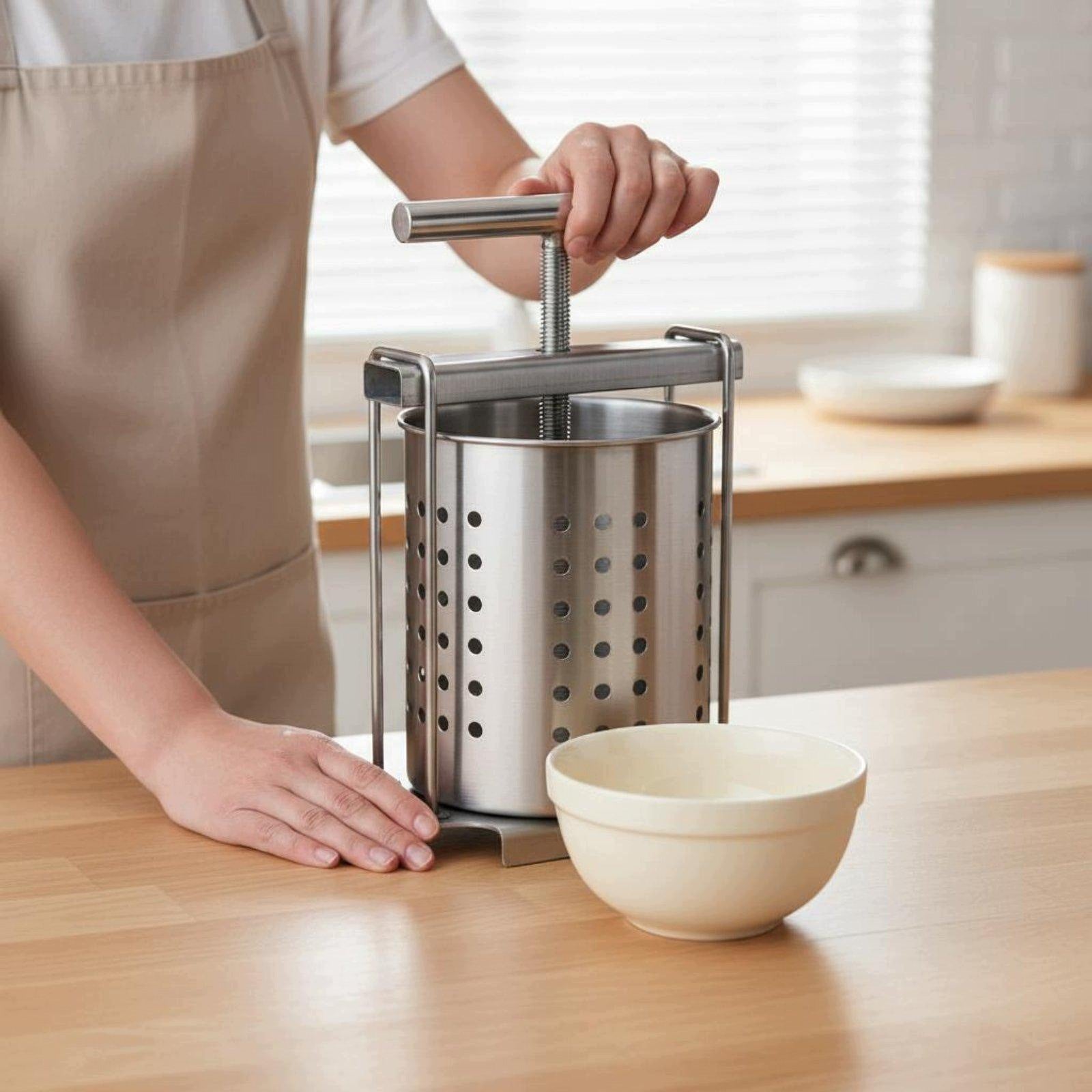 Stainless Steel Juicer Precision Hand Press Fruit Vegetable Squeezer Packaging status original