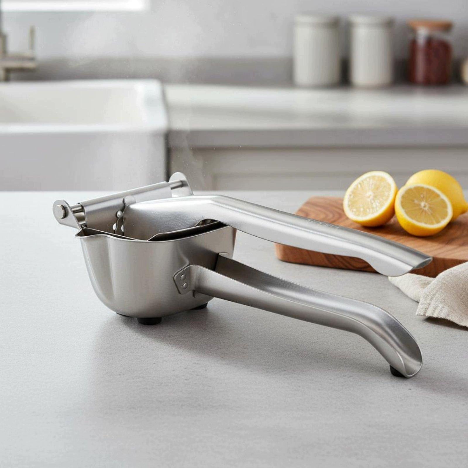 Stainless Steel Lemon Food Grade Manual Hand Press Easy Juicer with 30 Bags Packaging status original