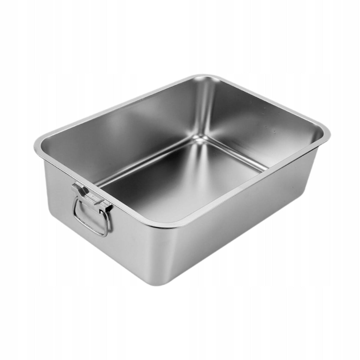 Stainless Steel Litter Box Cat Cleaning Basin Kitty Litter Pan Cat XXL
