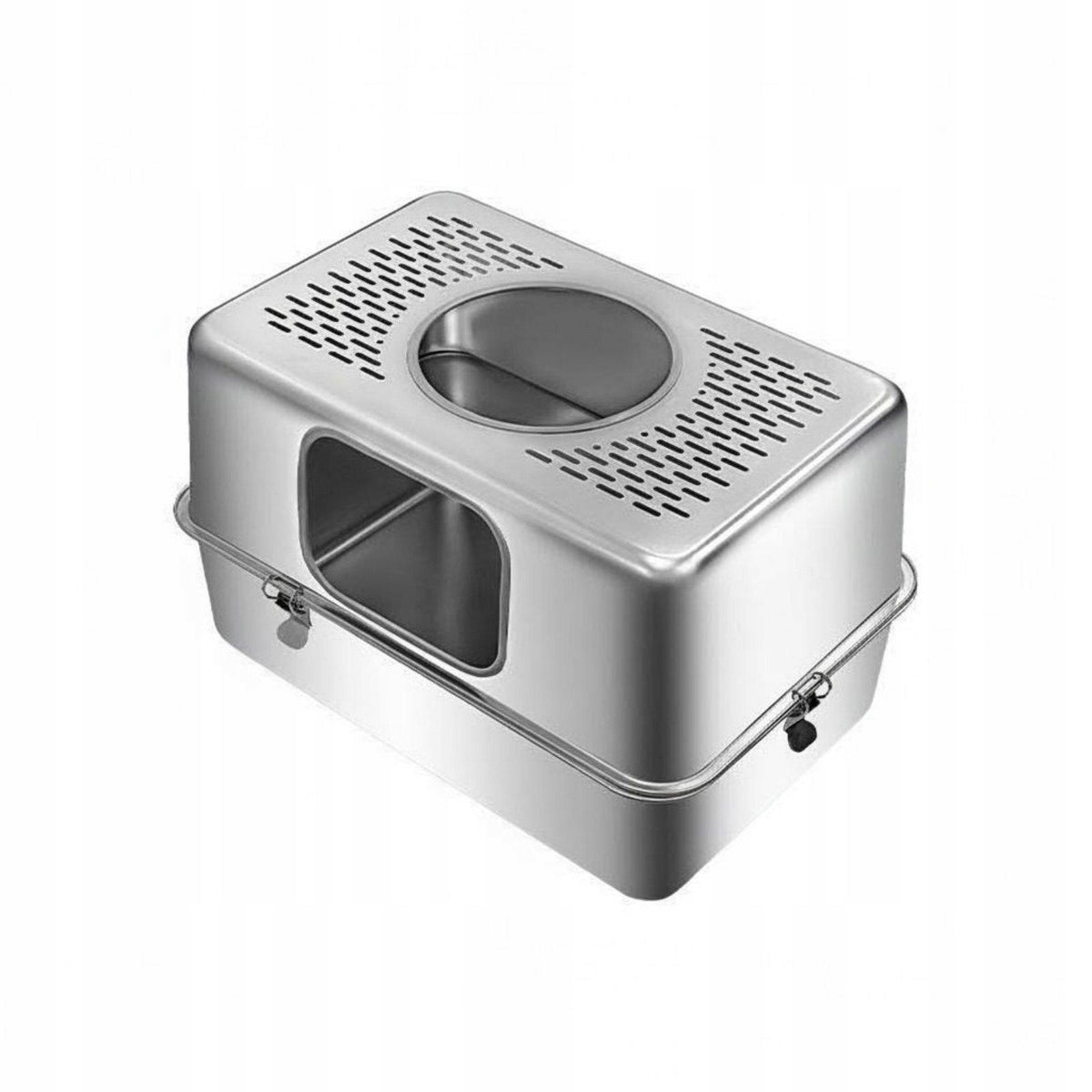 Stainless Steel Litter Box Easy to Clean Extra 60x40x40cm Middle Opening