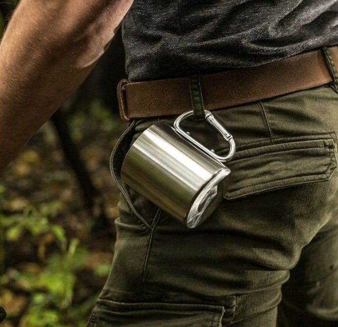 Stainless Steel Metal Cup with Carabiner 220ml ETB965P Manufacturer code 5904830203479