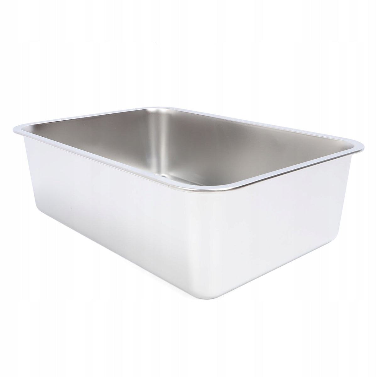 Stainless Steel Open Cat Litter Box Large Rust Resistant, 9Z