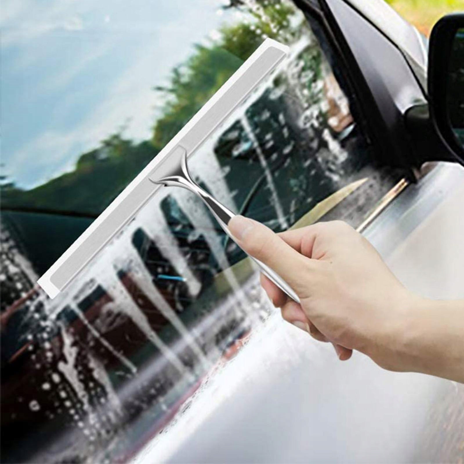 Stainless Steel Shower Squeegee Car Windshield with Suction Cup Rubber Brand no brand