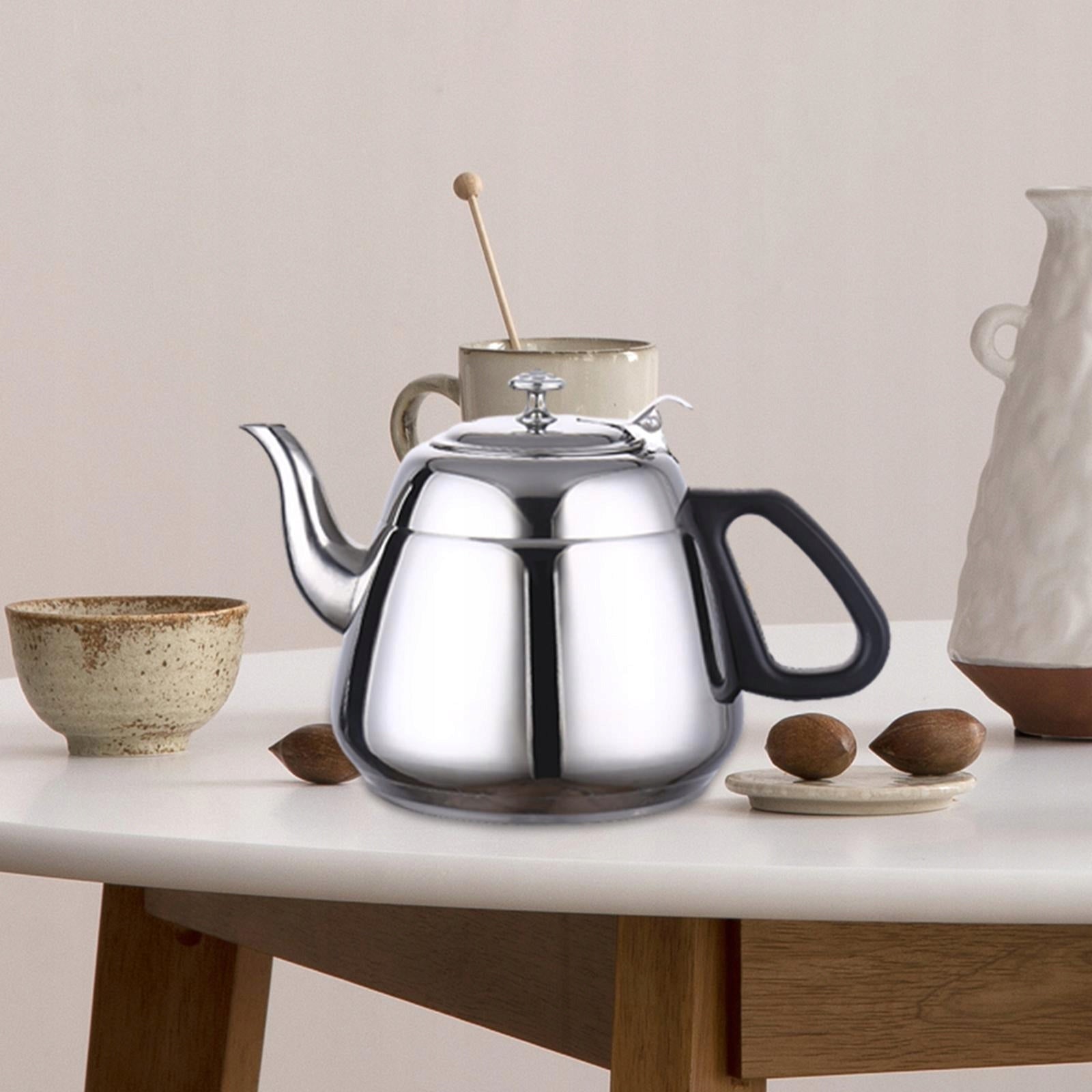 Stainless Steel Tea Kettle Cooker Stovetop Teapot for Indoor Kitchen 1.5L