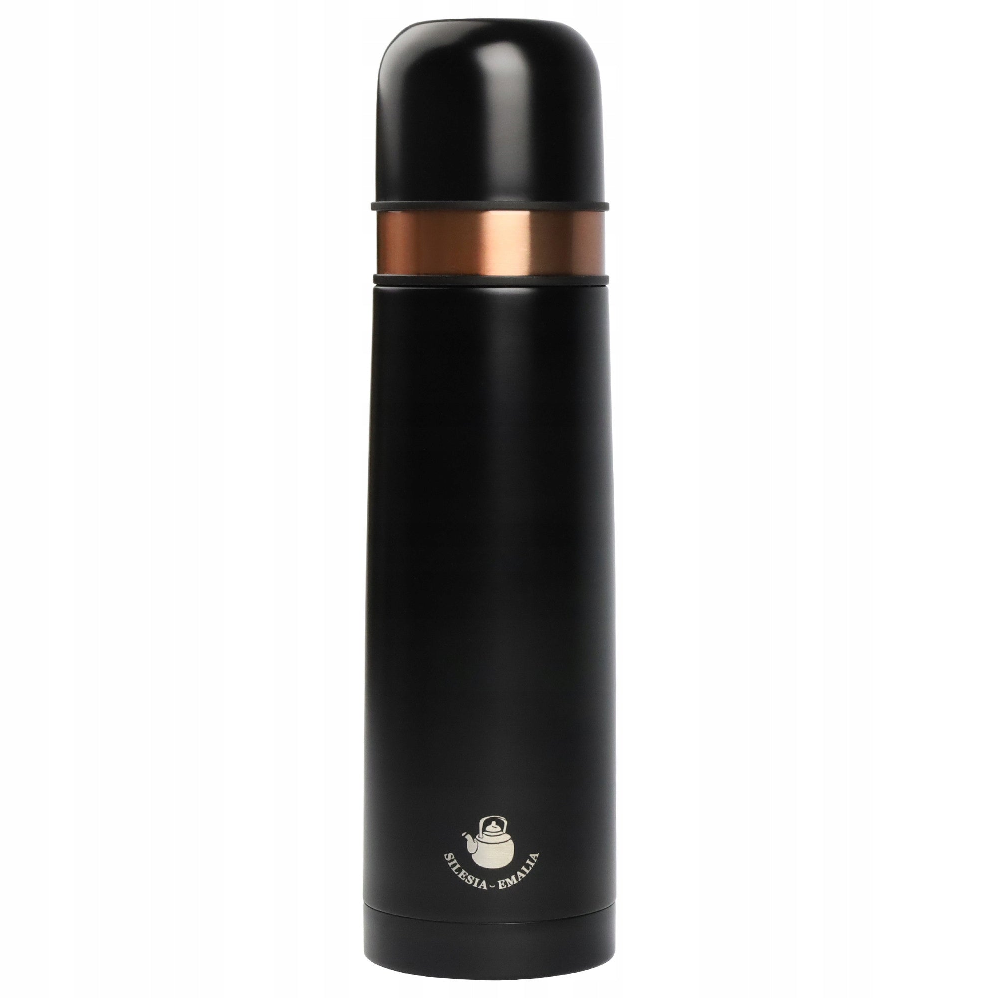 Stainless Steel Thermos 2 Cups Black 750ml FOR COFFEE TEA STEEL Packaging status original
