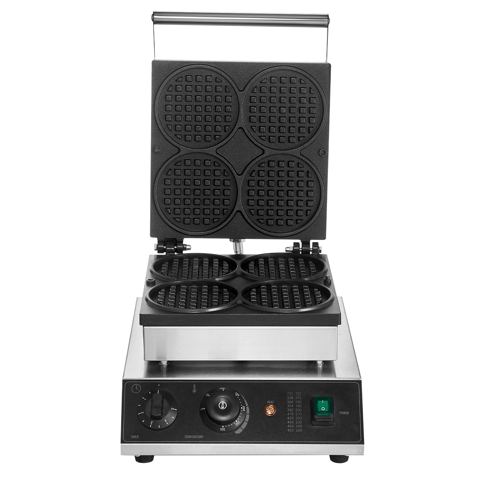 Stainless Steel Waffle Iron 220V Precise Temperature Control