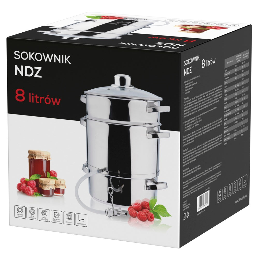 Stainless steel juicer 8l art 32111 Galicja Manufacturer code HS32111000