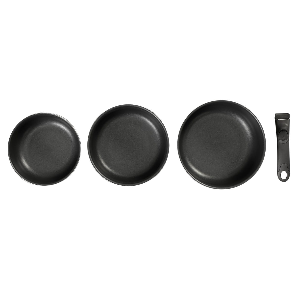 Stainless steel pot set with detachable handle MG Home induction gas Line Clever kitchen