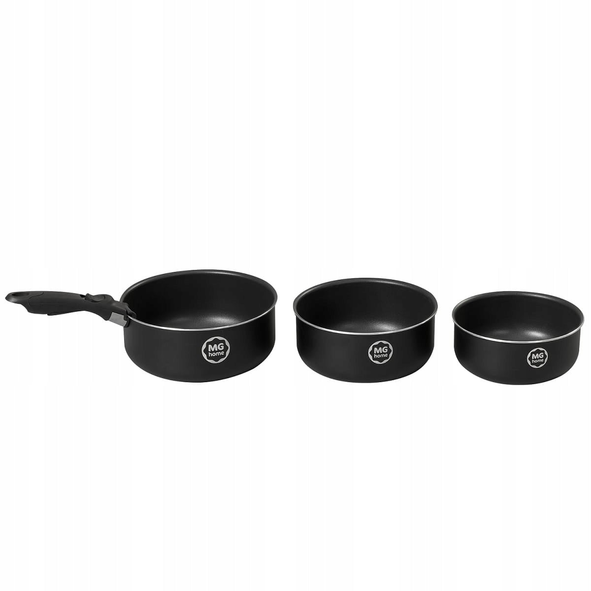 Stainless steel pot set with detachable handle MG Home induction gas Number of items in the set 4