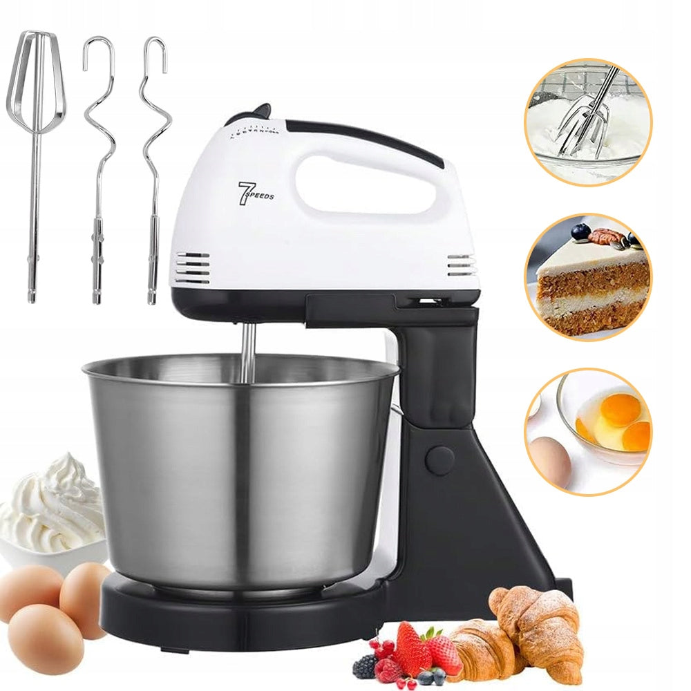 Stand Mixer With 7 Speed Levels For Beating Cream/Egg Proteins