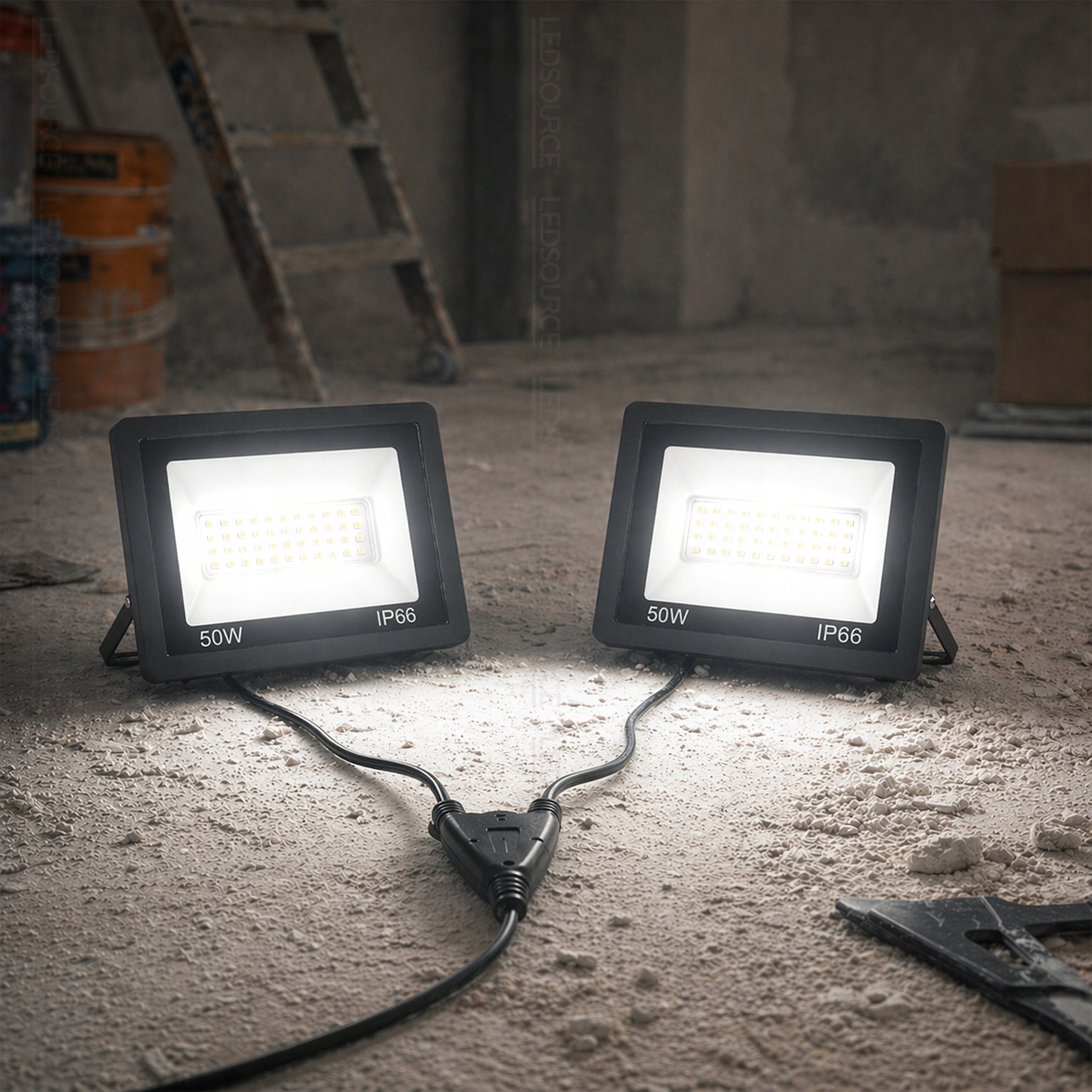 Stand Tripod 100W Floodlight Work Lamp Halogen Construction With Plug Manufacturer code 7099_7228