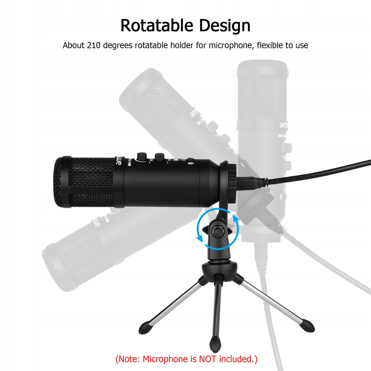 Stand Tripod with Computer Microphone Tripod Stand 5/8 Inch H0