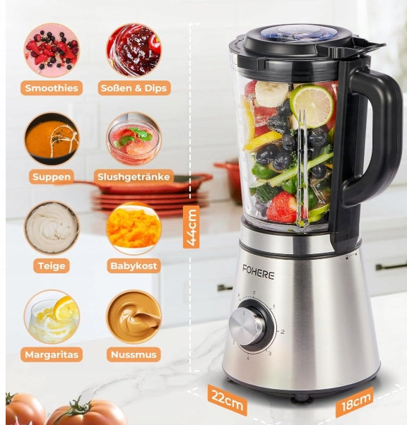 Stand mixer blender 1100 W, container 1,5 l+ bottle Brand Bedee