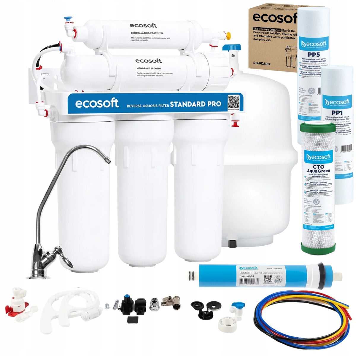 Standard PRO Reverse Osmosis Filter with Mineralization Ecosoft MO550MECOSTD