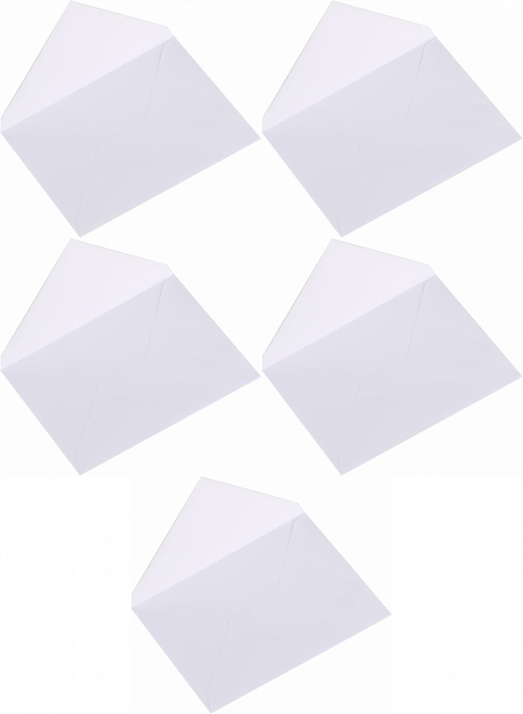 Standard envelope B6 wet glued 50 PCS white NC Koperty x 5 PACK