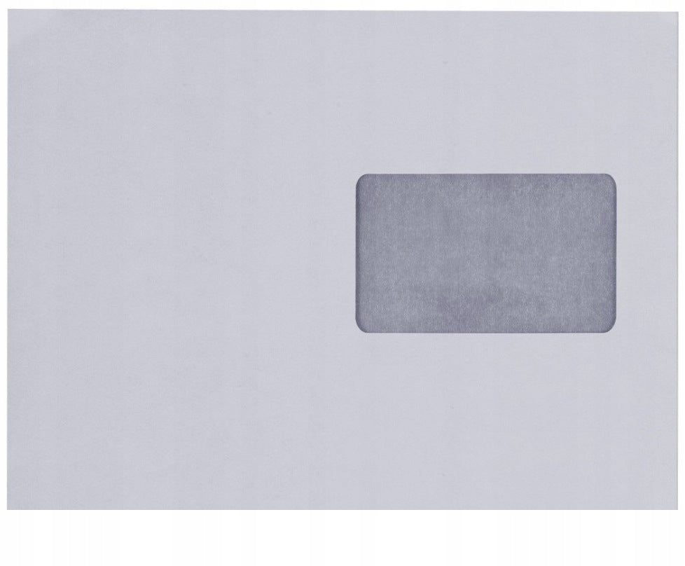 Standard envelope C5, self-adhesive SK, long side window right 50 PCS, white
