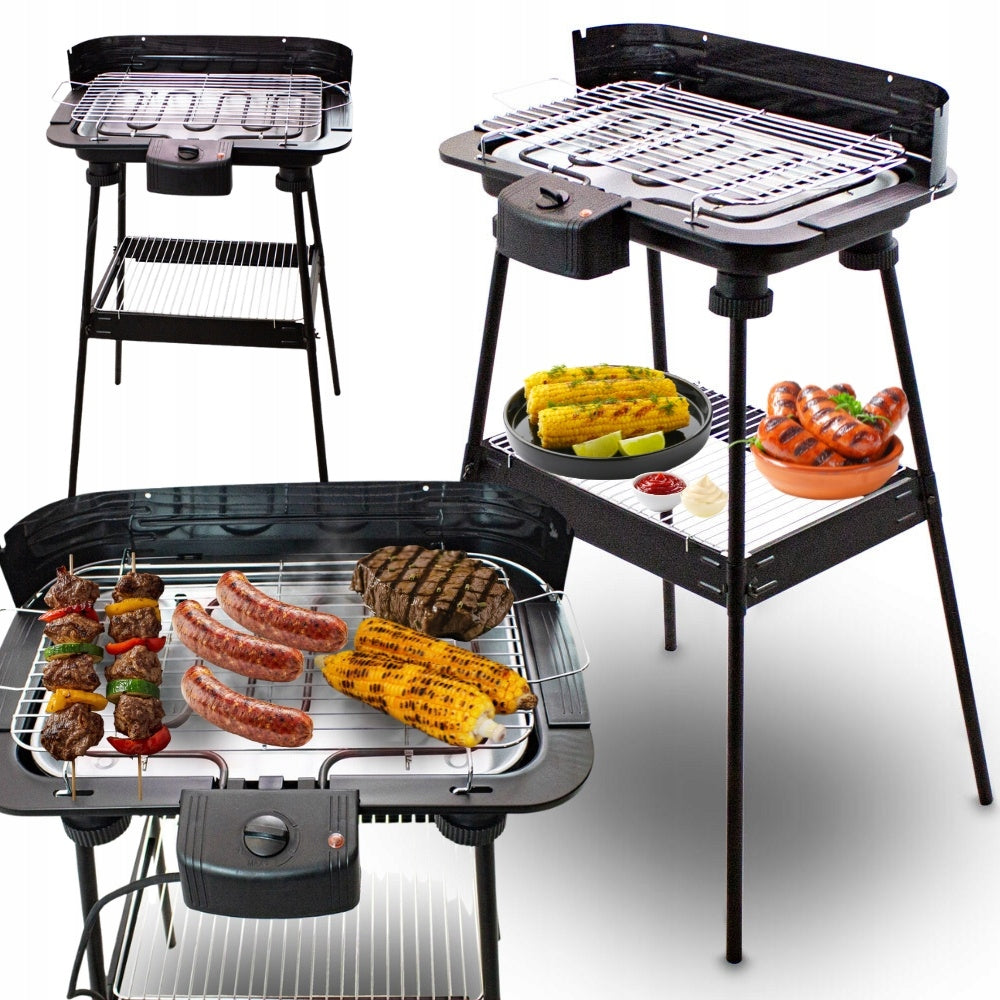 Standing Electric Grill 2200W Garden/Balcony with Temperature Control