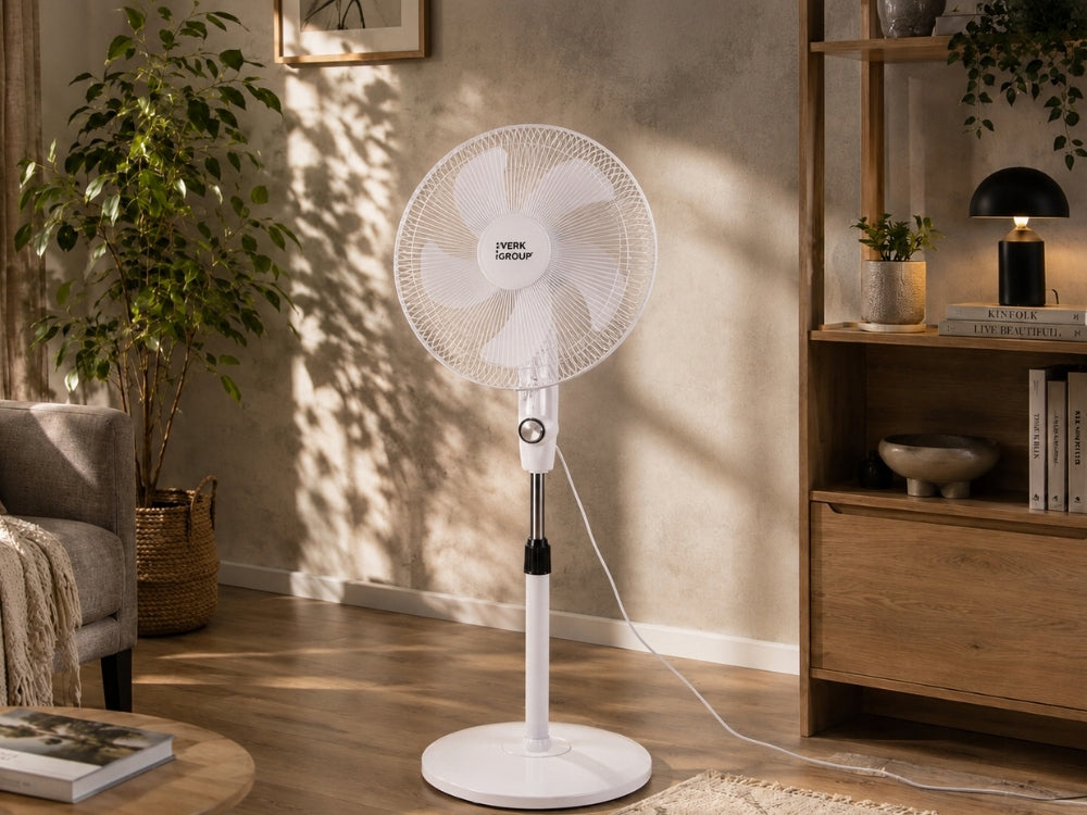 Standing Fan Floor Fan Powerful Quiet Room Office Oscillation Power supply mains