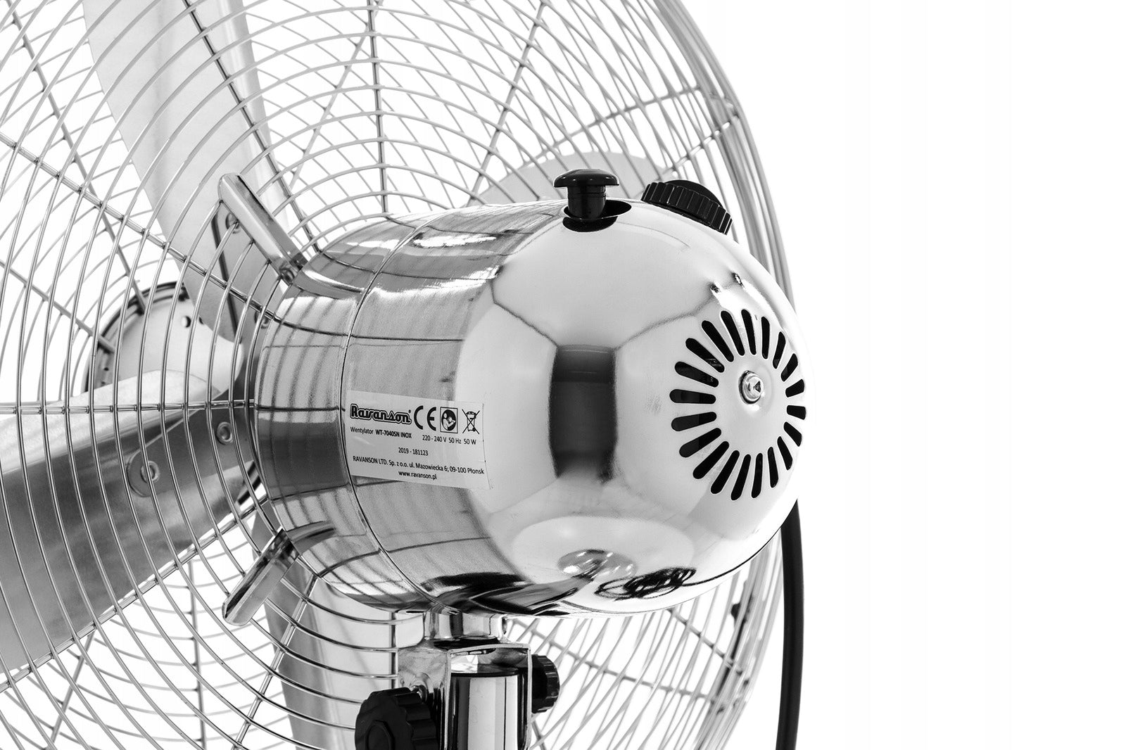 Standing Fan Ravanson WT-7040SN INOX 45 cm 50W Metal Adjustment Brand Ravanson