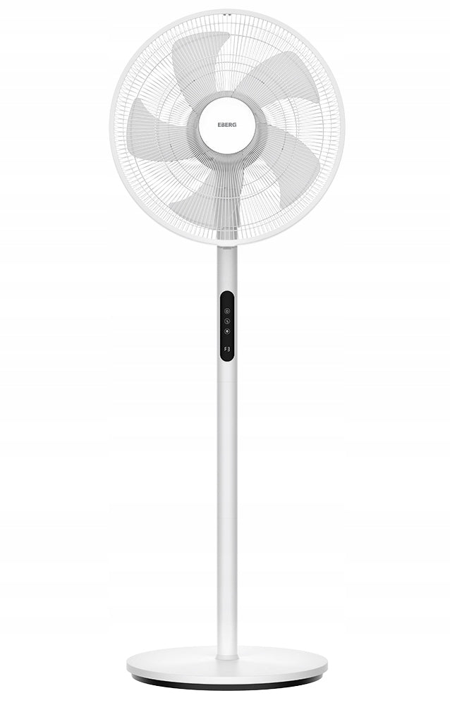 Standing fan EBERG HYG floor fan quiet strong 5 blades 45cm Functions oscillation automatic oscillation tilt angle adjustment height adjustment timer