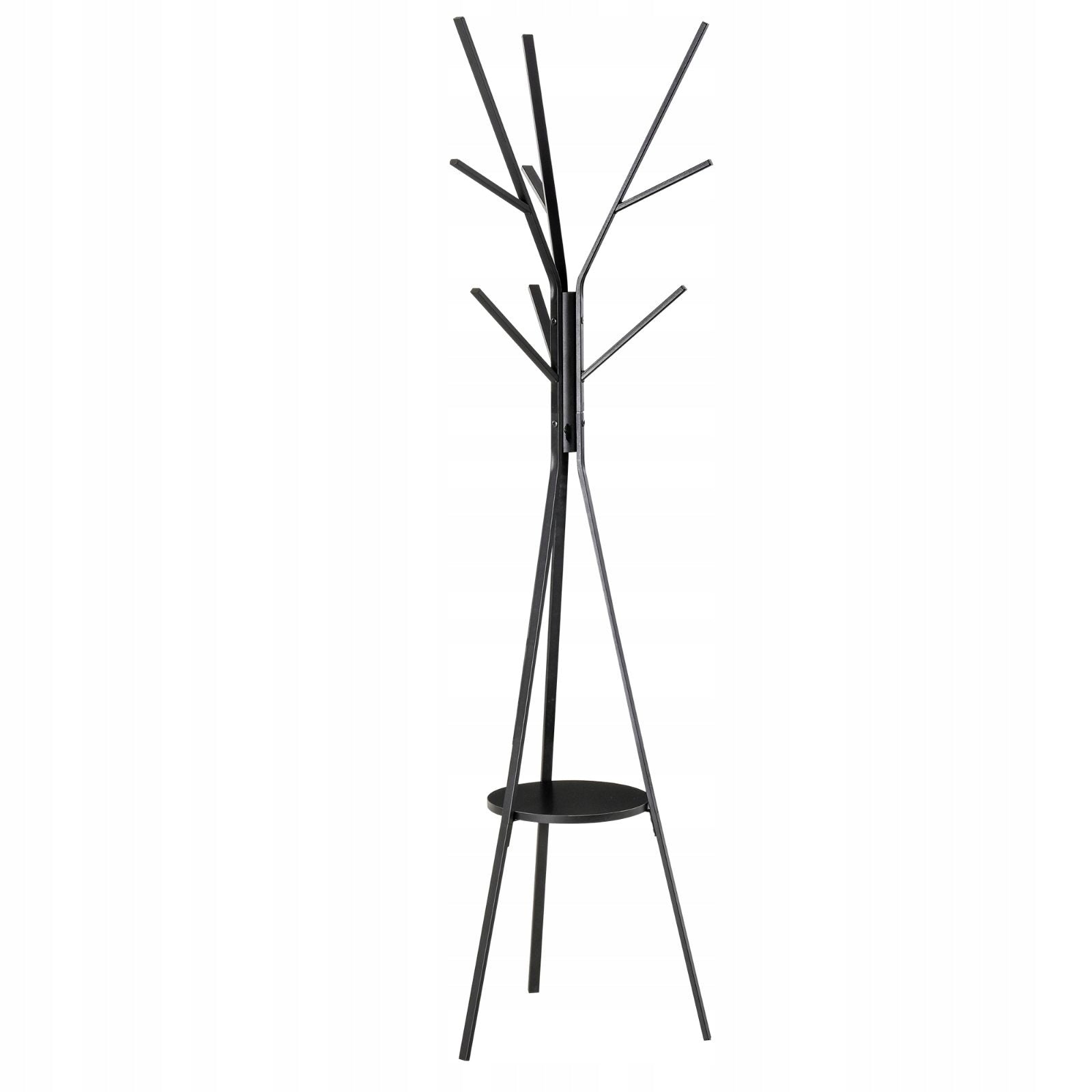 Standing hanger for clothes 180 cm metal black