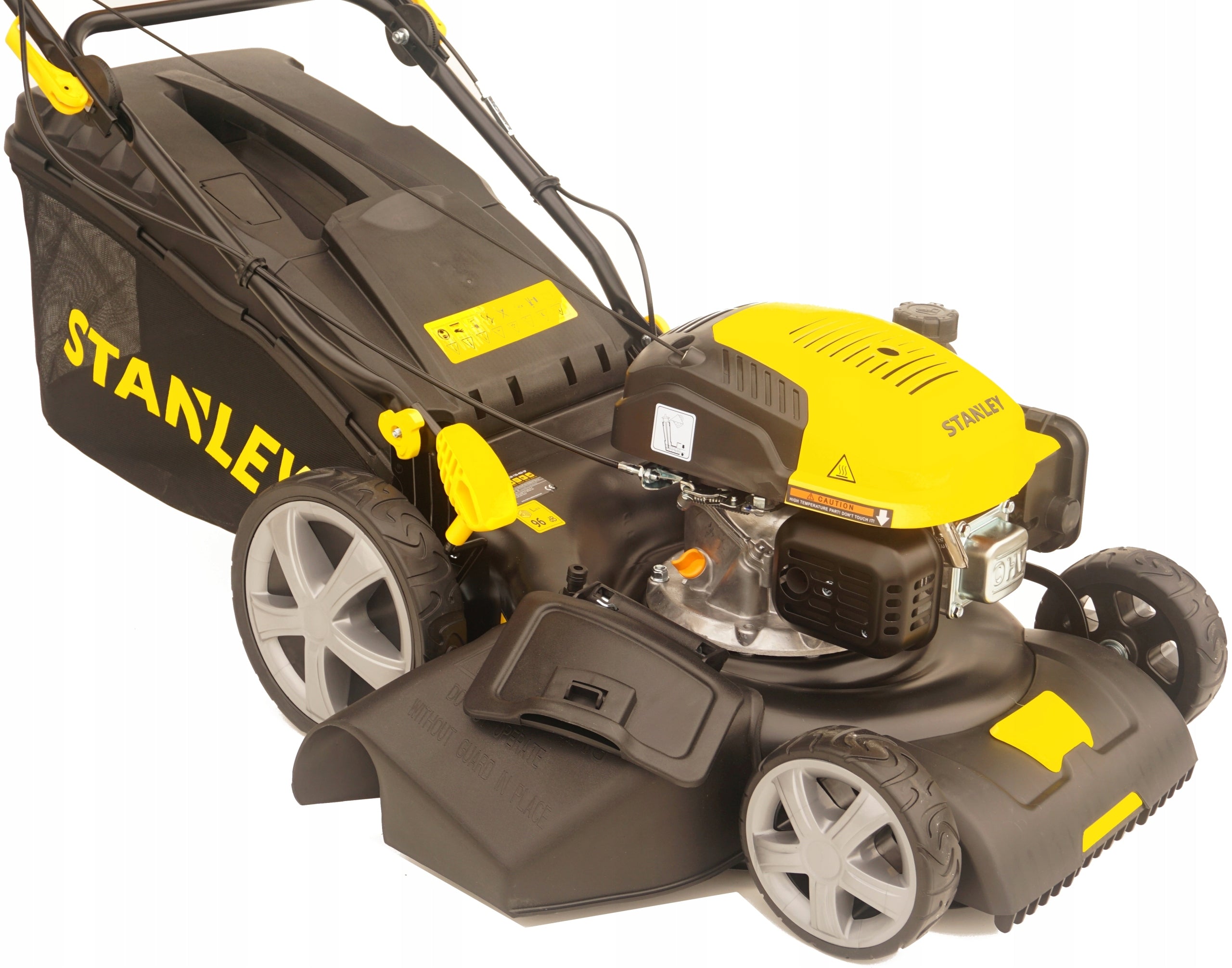 Stanley petrol mower with OHV 46cm drive Basket capacity 60 l